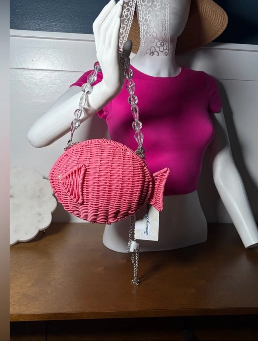 NWT Tommy Bahama Coral Woven Fish Crossbody Bag BUNDLE&SAVE